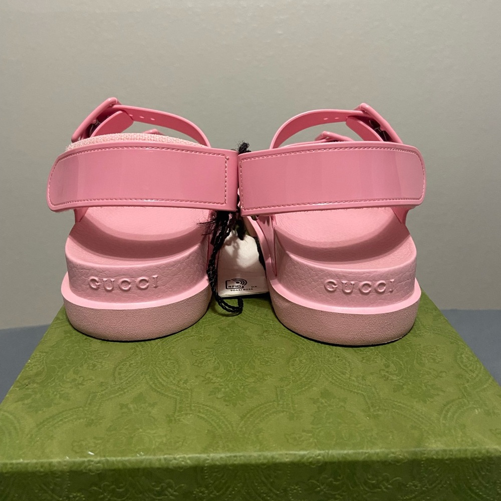 Gucci Pink Platform Sandals with Chunky Sole